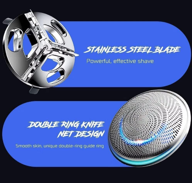 025 New Upgraded Mini Electric Shaver | Portable USB Beard & Hair Trimmer | Unisex Pocket Razor | Wet & Dry Silent Grooming Kit for Face & Body | Travel-Friendly Rechargeable Shaving Machine